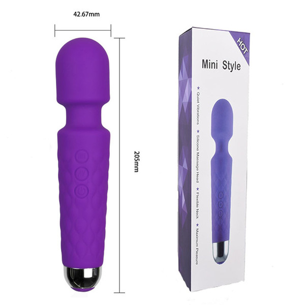 Mini AV Wand Toys for Woman USB Rechargeable Oral Clit Vibrators for Women AV Magic Wand Vibrator Massager Sexy Relaxed Toys 680003