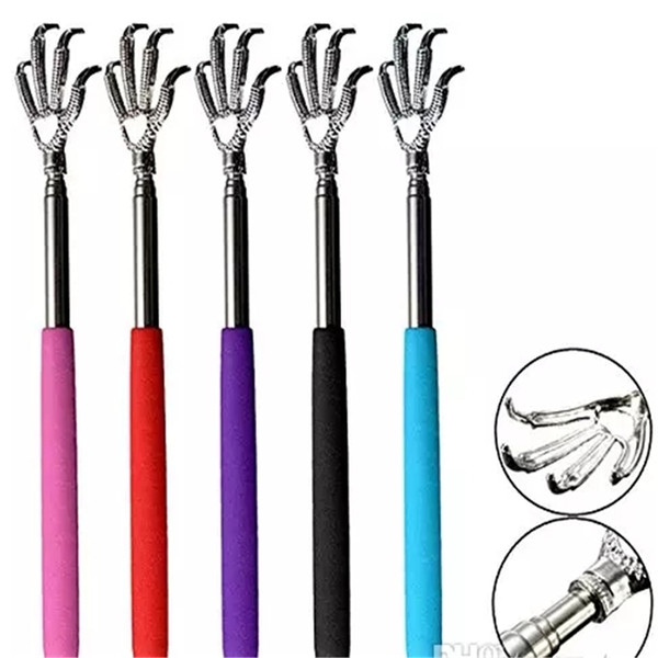 2017 high quality Convenient Claw Telescopic Ultimate Stainless Steel Back Scratcher extendible From 22 to 59cm