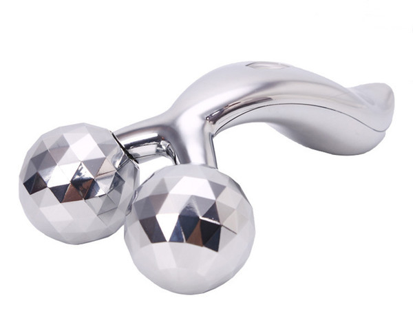3D Roller Massager 360 Rotate Silver Thin Face Full Body Shape Massager Lifting Wrinkle Remover Facial Massage Relaxation Tool