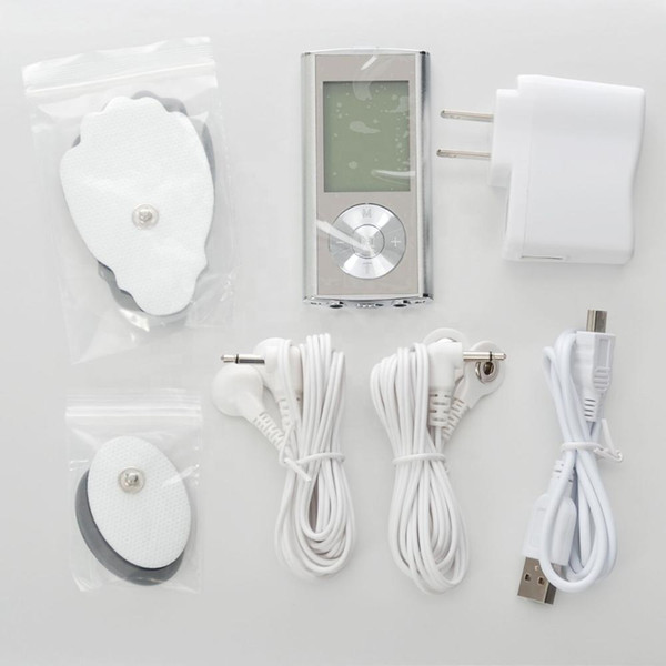 Portable Body fitness handheld vibrating mini TENS unit pulse therapy massager 8 Modes Electric Pulse muscle stimulate massage machine