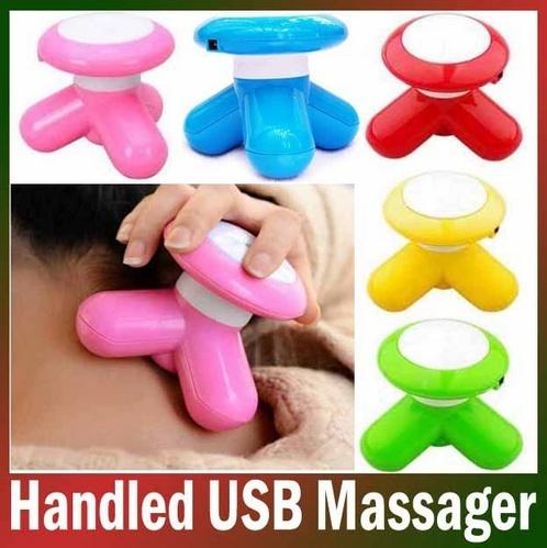 Mini Vibrating Instant Muscle Massager USB / Battery Electric Massageador Cute Triangle Massage for Arm/Neck/Leg/Body