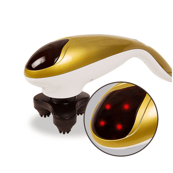 New Electric Dolphin Massager neck massage hammer.Vibration body massage stick.Roller Cervical vertebra massager device