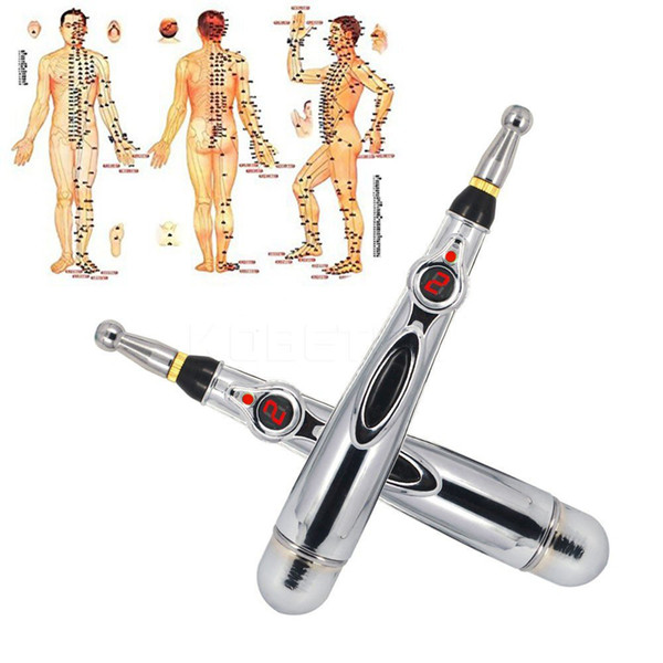 2018 Newst Electronic Acupuncture Pen Electric Meridians Laser Therapy Heal Massage Pen Meridian Energy Pen Relief Pain Tools