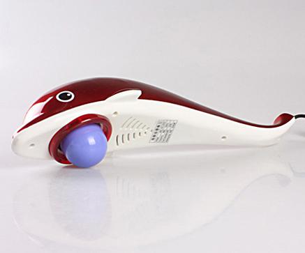 Handheld Body Massager Electric Dolphin Body Massage With 3 Vibrating Heads Relax Body Massager