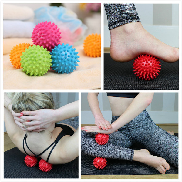 Massage Ball Spikey Point Massage Ball Yoga Ball Trigger Roller Exercise Balance Point Body Message Fitness Equipment for kids Audlt