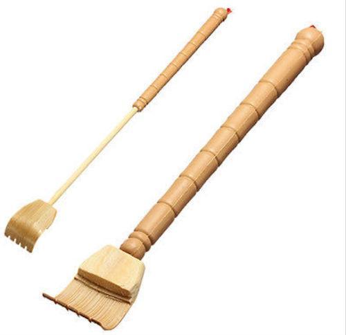 Plastic Bamboo Telescopic Extendable Back Scratcher Practical Itching Massager