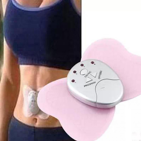 3 colors Free shipping Mini Butterfly Design Body Muscle Massager Electronic Slimming Massager for Fitness 4 LED lights display