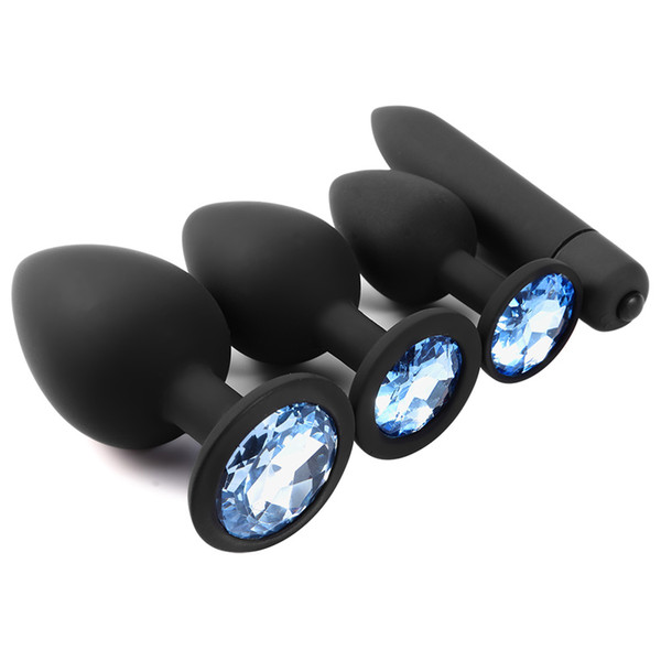 Silicone Anal Plug Jewelry Dildo Vibrator Sex Toys for Woman Prostate Massager Bullet Vibrador Butt Plug For Men Gay