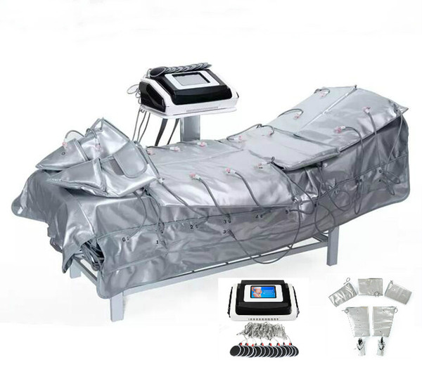 High Quality !!! 8 Inch Touch Screen Far Infrared Air Pressure Pressotherapy Machine With Heating And Ems Muscle Stimulator For Slimming CE