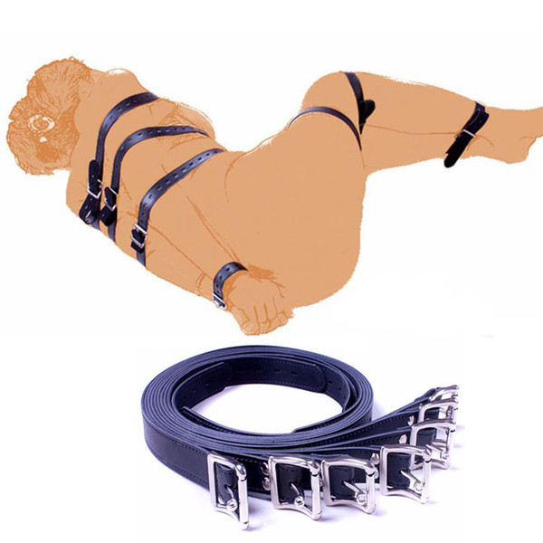 7 PCS sets of belts of different lengths, bandaged leather body belt sets, BDSM bundled adult toys for couples