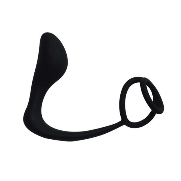 Danceyi Silicone G-spot Massager Vibrator Anal Plug Lock Seminal Ring Male Masturbator for Gay Men av035