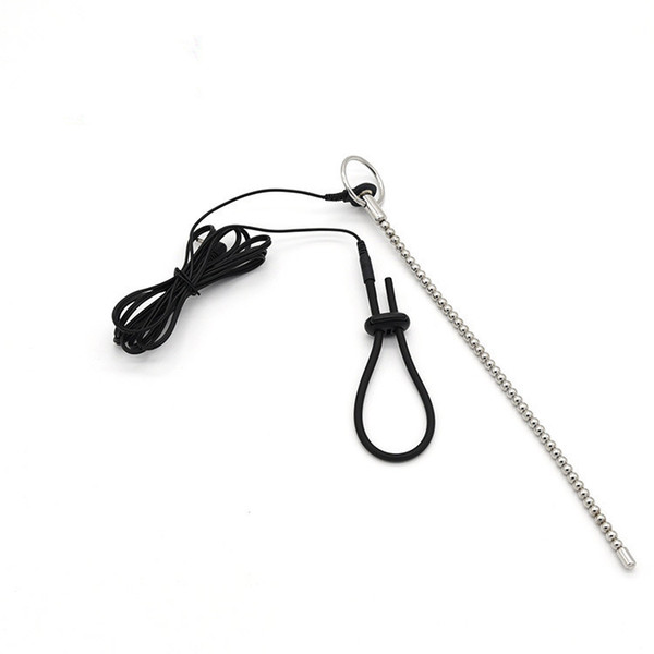 6mm Stainless Steel Penis Plug Catheter Sounds Urethral Dilators Electric/Electro Shock Penis Rings Extender Sex Toys For Men
