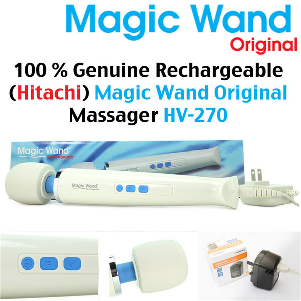 DHL Freeshipping HV-270 Magic Wand Massager AV Powerful Vibrators MagicWands Rechargeable Waterproof Full Body Personal Massager HV270