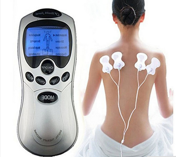 Protable Full Body Tens Digital Therapy Massager Slimming Pulse Muscle Relax Massage Electric Slim 4 Pads Pain relief Fitness