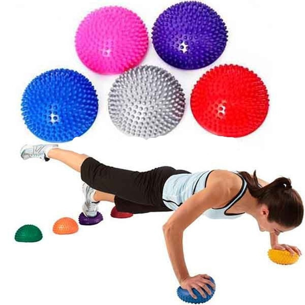 Yoga supplies Half Ball Physical Fitness Exercise trainers point massage stepping bosu balance board GYM YoGa Pilates for feet