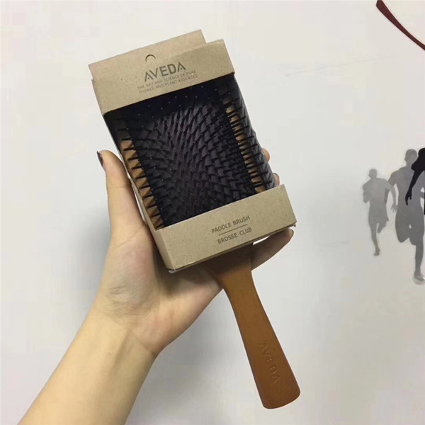 AA+ Top Quality AVEDA Paddle Brush Brosse Club Massage Hairbrush Comb Prevent Trichomadesis Hair SAC Massager