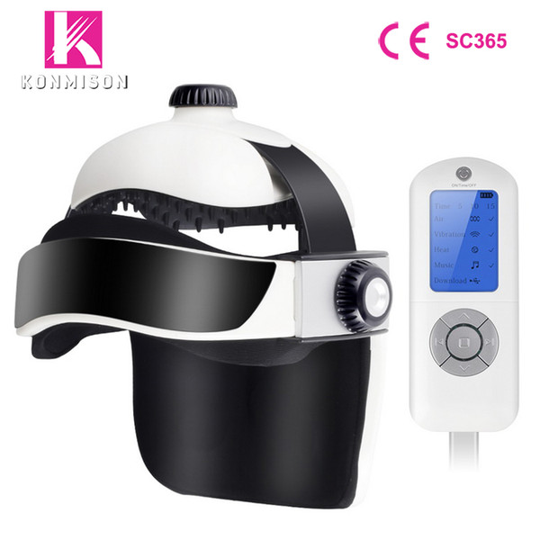 2018 New Arrival Multifunction Home Use Air Pressure+Vibrasion+Heat+Music Player Head Massager DHL Free Shipping