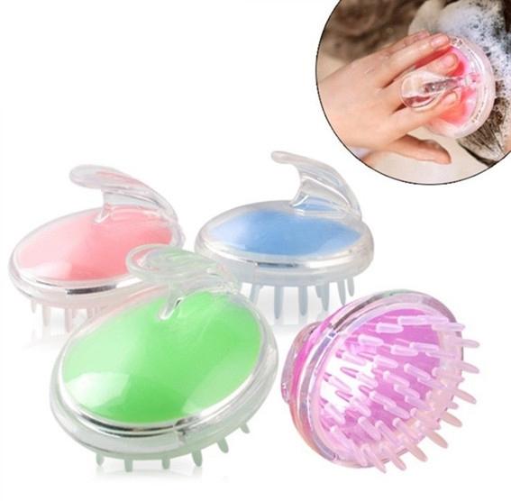 Silicone Head Body Massager Shampoo Scalp Massage Brush Hair Washing Comb Body Shower Brush Bath Spa Slimming Massage Brush