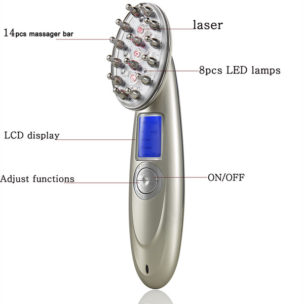 Abreast of the times Laser Laser Hair Regrowth Comb Growth Brush Hair Loss Therapy Massager