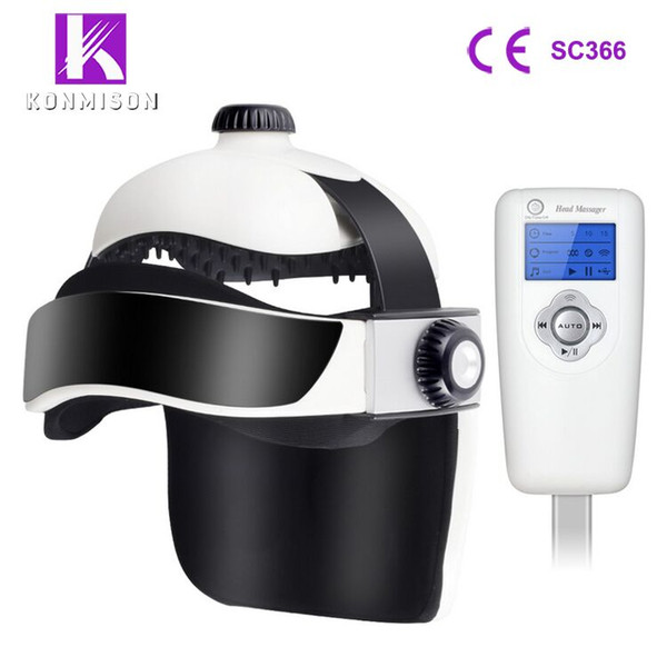 Portable Home Use Releaxing Electric Head Massager With Music Player With Different Modes Anti-Fatigue DHL Free Shipping