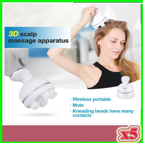 Newest 3D Kneading Scalp Massage Electric Head Massage Machine Brain Relaxation Relieve Headache Dragon Gripping Head Massager 5pcs ZY-3D-1