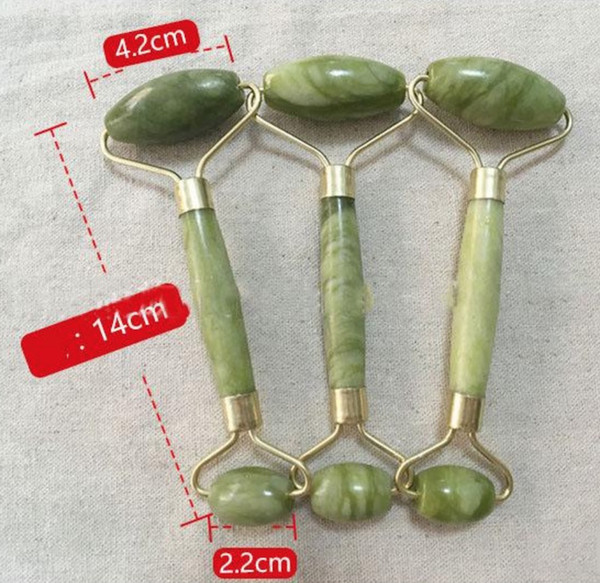 In stock !Natural Facial Massage Jade Roller Face Thin Massager Lose weight Beauty Care Roller Tool free shipping