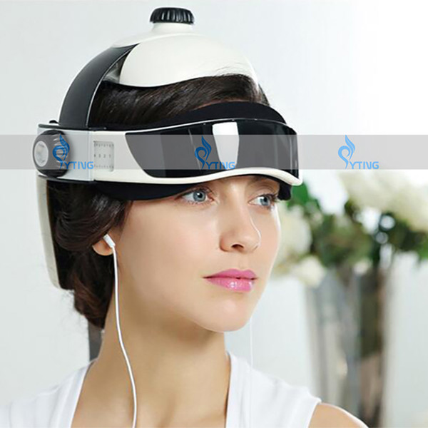 Electric Head Massager Air Pressure Massage Brain Relax English Menu Women Men Old Men Child Heating Kneading Helmet Insomnia Treatment