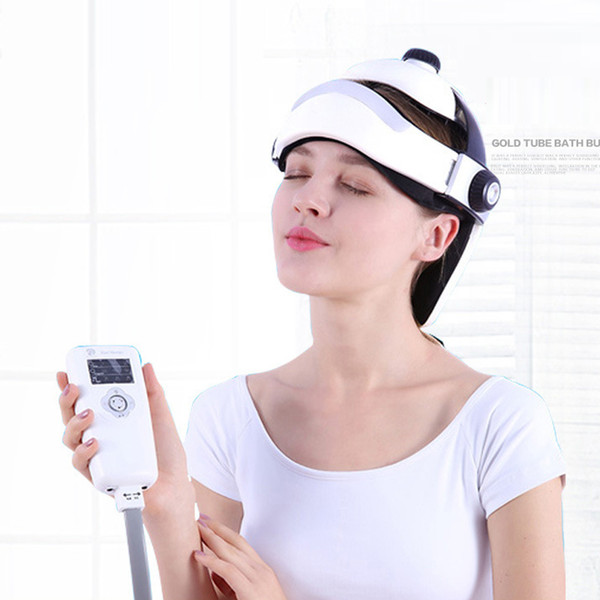 New Generation Intelligent Electric Multi Frequency Head Massage Device Hot Therpay Headache Relief Head Relax Massager Music Play