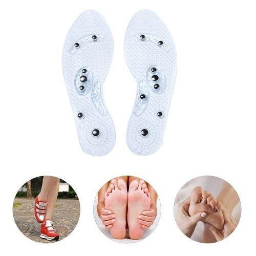 Massaging Insoles,Acupressure Magnetic Massage Foot Therapy Reflexology Pain Relief Shoe Insoles Washable and Cutable