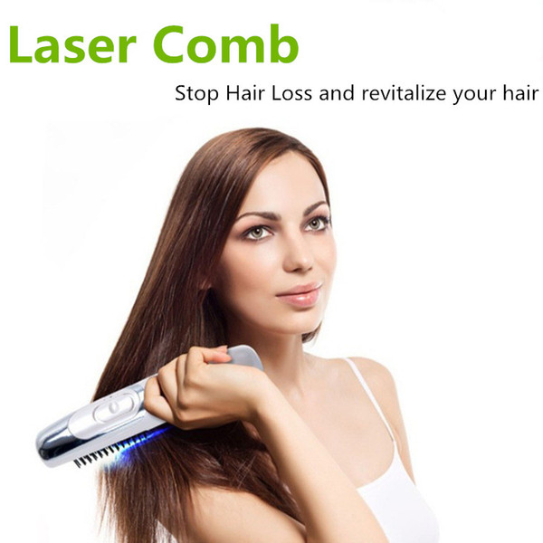 Electric Laser Treatment Comb Promotes the New Hair Growth Power Grow Laser Comb Kit Regrow Hair Loss Therapy Cure Hair Loss