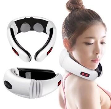 Home healthy beauty equipmentMulti-function cervical spine massage apparatus with electromagnetic electric shock pulse