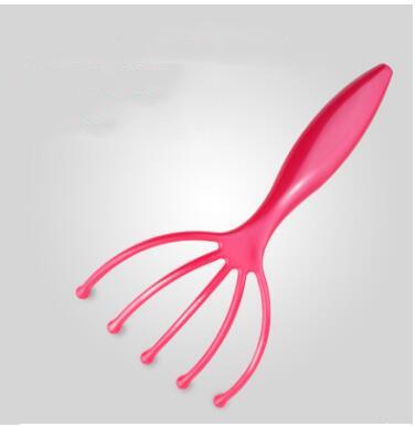 Five claw scalp acupoint massager five fingers head scratching acupoint plastic anti-static anti-slip color send randomly