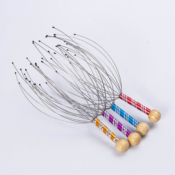 Manual brains scalp handy head massager head neck scalp massager claw items with full-quality stainless steel wire relaxing wa4075