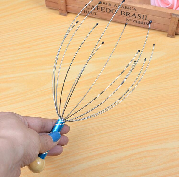 Manual hand head massager head neck scalp massager claw items with full-quality stainless steel wire relaxing