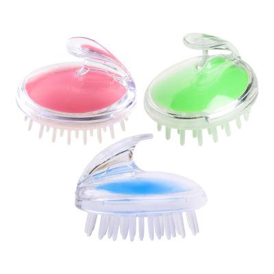 Head Massager Adults Silicone Scalp Massager Brush Hair Washing Comb Body Brush Tools Handheld PVC brush