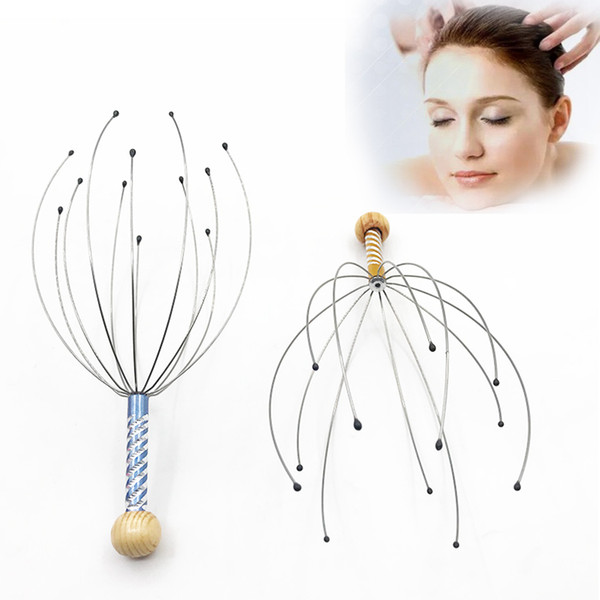 Anti-stress Octopus Scalp Neck Stress Release Relax Massager Claw Head Massager Face Skin Care Lift Tools RRA1004