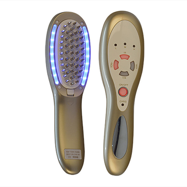 HM-01 Portable 3 in1 Laser LED Light Therapy Micro Current Stimulation Hair Regrowth Massager Growth Comb Remove Scurf Repair Hair