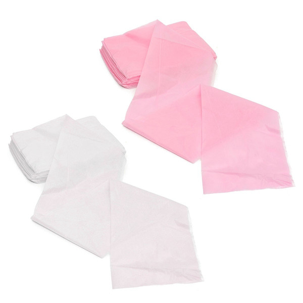 Practical 10Pcs Massage Beauty Waterproof Disposable Nonwoven Bed Table Cover Sheets Beauty Salon Dedicated White Pink 80X180cm