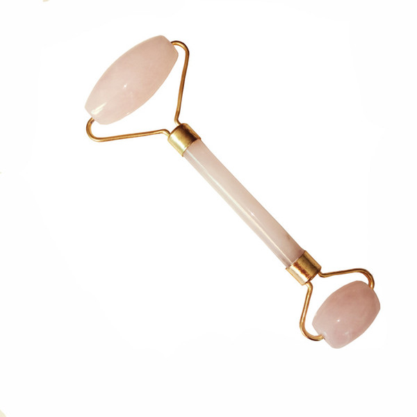 Rose Quartz Roller and Gua Sha for Face Anti Aging - 100% Natural Jade Facial Roller Massager Anti Wrinkle and Healing Toning Pink Tool