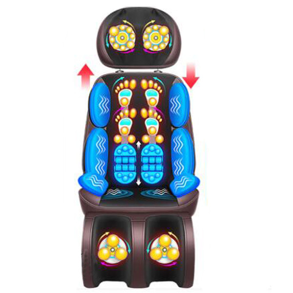 Electric Massager Shiatsu Massage Chair Mat Vibration Mat with Heat Full Back Pain Relief Massager For Sale