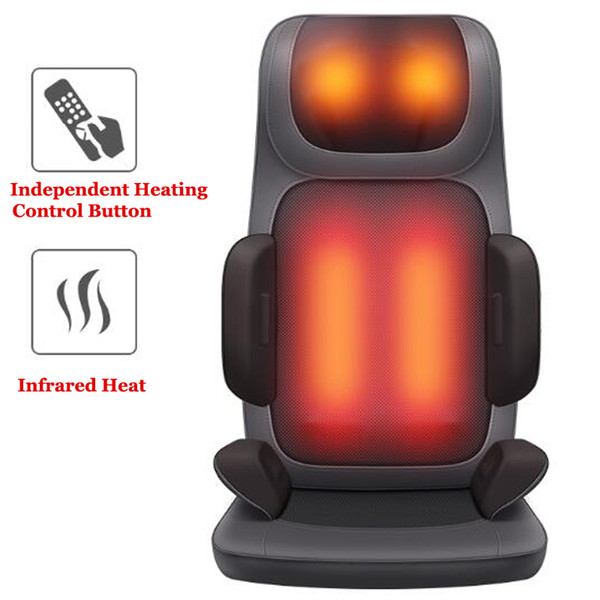 Vibration Mat Electric Massage Chair Office Pad Full Body Massager Heat Neck Cushion Shiatsu Device For Sale