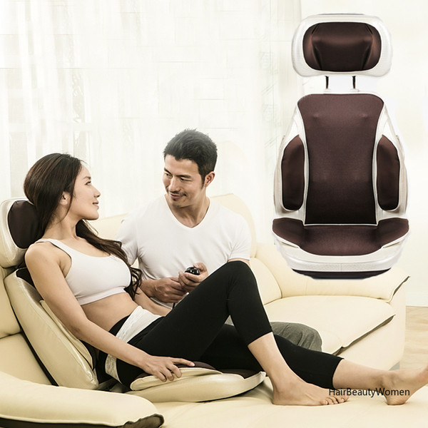 Massage Mat Back Kneading Pillow Full Body Automatic Multi-functional Vibration&Kneading Massager Elderly Cervical Vertebra Chair Mat