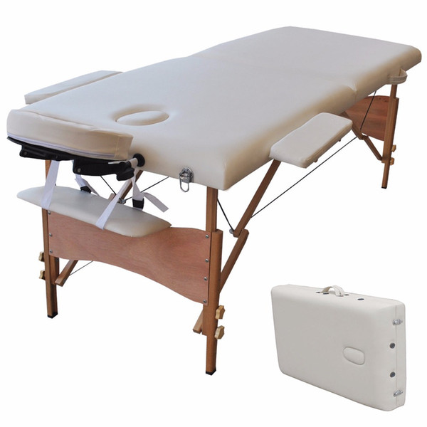 Portable Massage Bed Table SPA Tattoo Folding Bed Carry Case 2 in 1 Length 84 Inch Wide 32 Inch Ship From USA