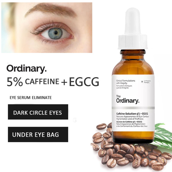 The Ordinary 5% Caffenie + EGCG Eye Serum Eliminate Best Eye Cream For Wrinkles Dark Circle Puffiness