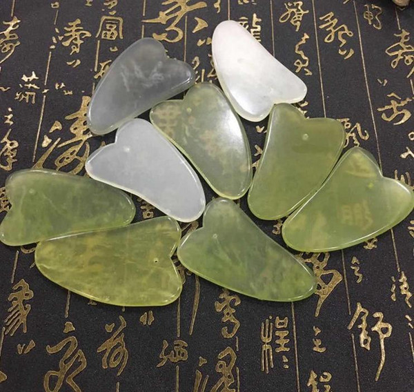 Hot Gua Sha Skin Facial Care Treatment Massage Jade Scraping Tool SPA Salon Supplier Beauty Health Tools free shipping