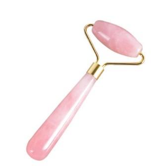 Health beauty natural rose quartz jade Facial Relaxation Roller Massager For Face jade massage stone Beauty Tool