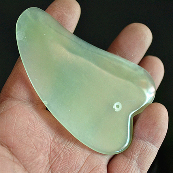 Natural Jade Massage Tool Guasha Board Gua Sha Facial Treatment Natural Jade Stone Scraping Care Healthy Tool ST155