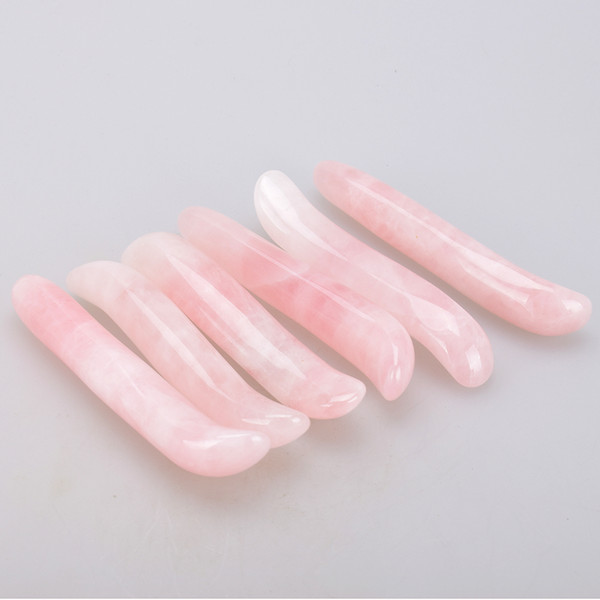 10cm Natural Rose Massage Roller Face Massager Thin Face Instrument Wand Guasha Crystal Pleasure Stick for Women