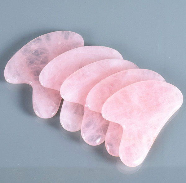 Pink Natural Jade Gua Sha Board Chinese Acupuncture Scraping tool back Massage Body Massager Scrape Therapy blood Circulate 232