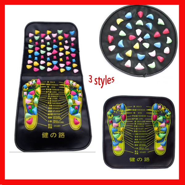 Massage Stones Rocks Relaxing Walk Stone Foot Leg Pain Relieve Relief Walk Massager Mat Health Care Acupressure Mat Pad massageador